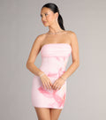 Windsor Hilary Women's Tropical Floral Beaded Mini Dress