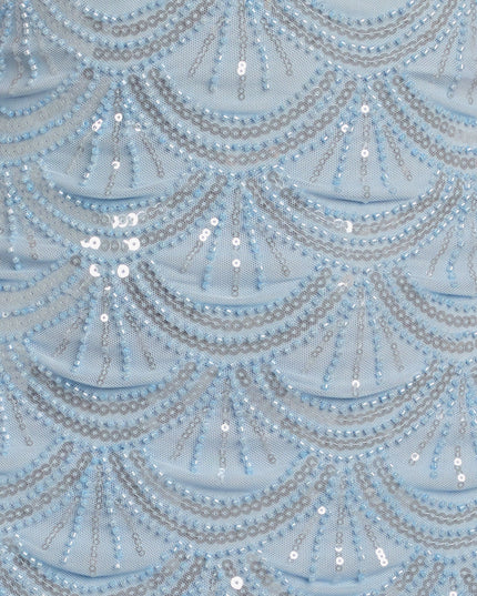 Windsor Lilah Women's Beaded Scallop Mini Dress
