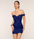 Windsor Kaia Women's Off-Shoulder Corset Mini Dress