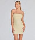 Windsor Lena Women's Strapless Bodycon Beaded Mesh Mini Dress
