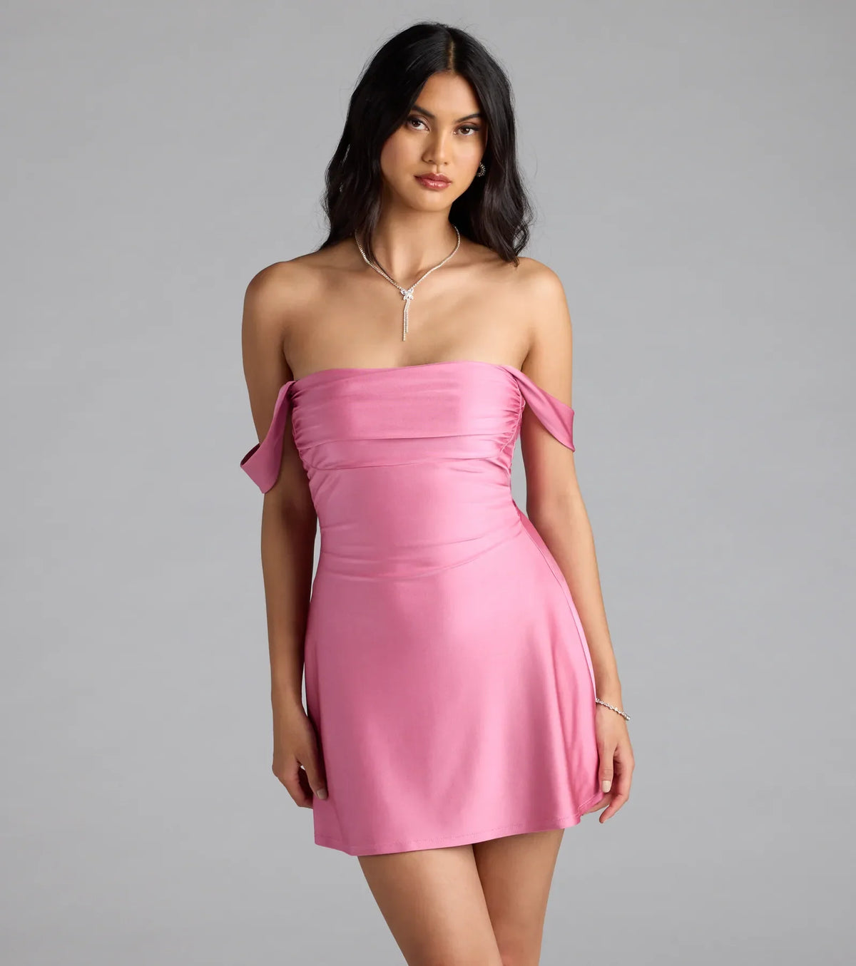Windsor Classics Lover Women's Satin A-Line Mini Dress