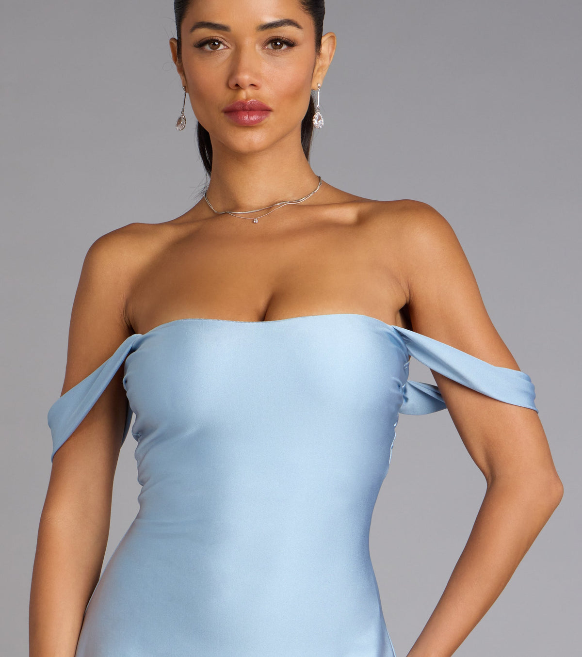 Windsor Effortless Charm Women's Off-The-Shoulder Mini Dress