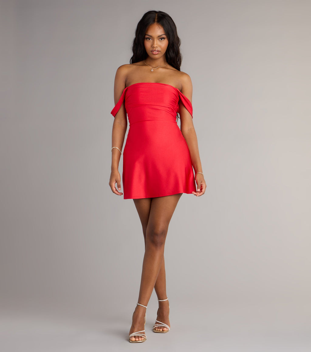 Windsor Classics Lover Women's Satin A-Line Mini Dress