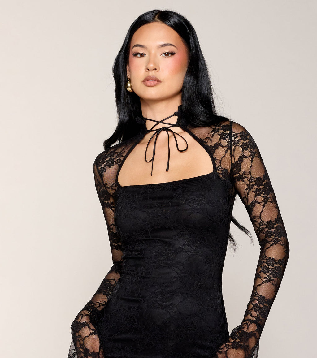 Windsor Got The Romance Women's Lace Bodycon Mini Dress