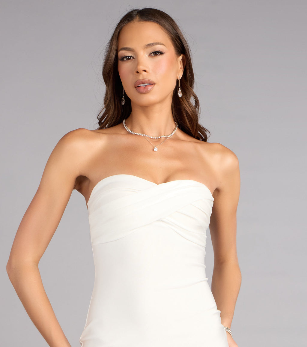 Windsor Bombshell Era Women's Tube Bodycon Mini Dress