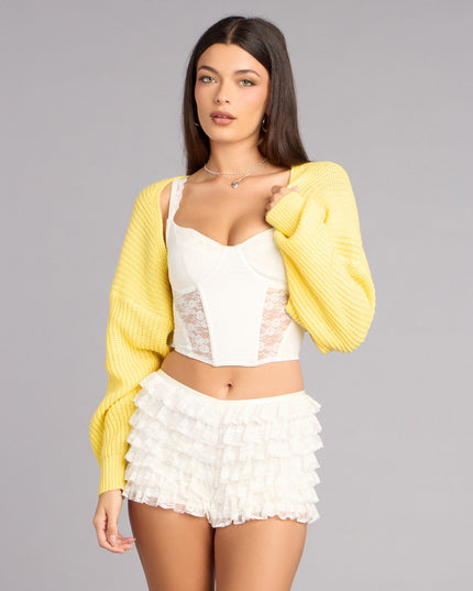 Windsor Sweet And Cozy Women's Knit Sweater Bolero