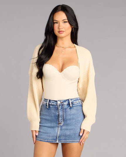 Windsor Sweet And Cozy Women's Knit Sweater Bolero