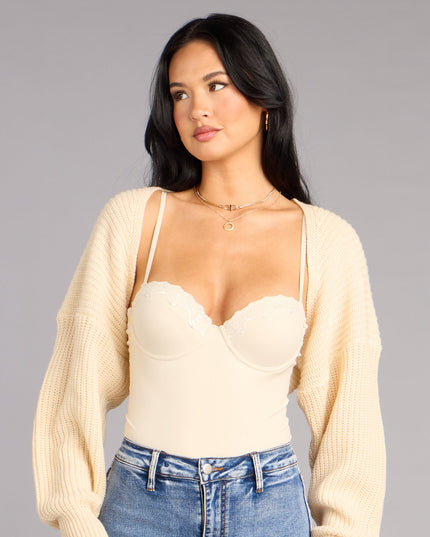 Windsor Sweet And Cozy Women's Knit Sweater Bolero