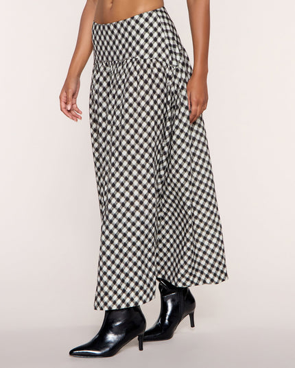 Windsor Pattern Play Women's Gingham Plaid A-Line Maxi Skirt