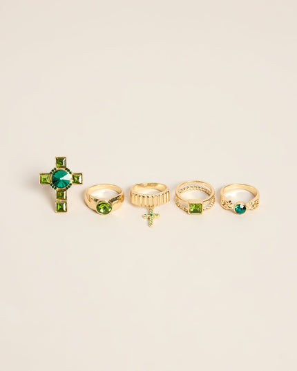 Windsor Cross My Mind Women's Gemstone Stackable Ring Set