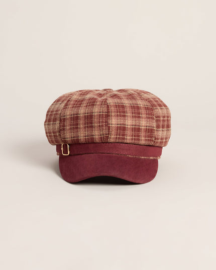 Windsor Autumn Edit Women's Plaid Cabby Cap
