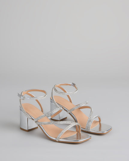 Windsor Made You Sparkle Rhinestone Women's Block Heels