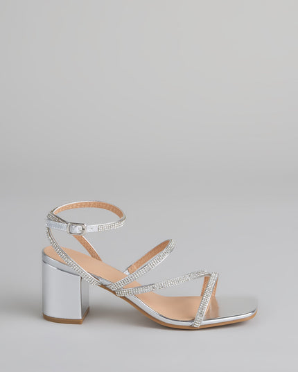 Windsor Made You Sparkle Rhinestone Women's Block Heels